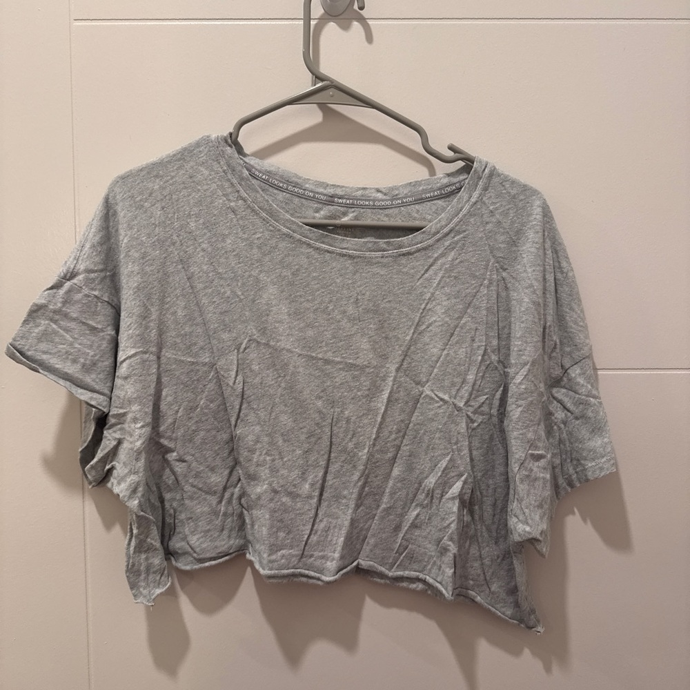 Gray Offline by Aerie Women's Crop Top